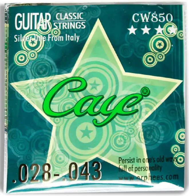 

Orphee CAYE Series CW850 CW860 Clear Nylon Silver Plated Classical Guitar Strings