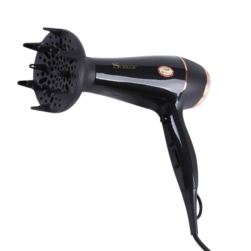Surker Sk-63 Hair Dryer Temperature Control Overheat Protection 6-Speed Adjustment 3000W High Power Hot and Cold Air Blower with | Бытовая