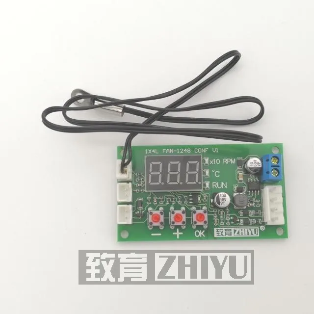 Цифровой дисплей 12-48 В четырехпроводной PWM-вентилятор регулятор температуры