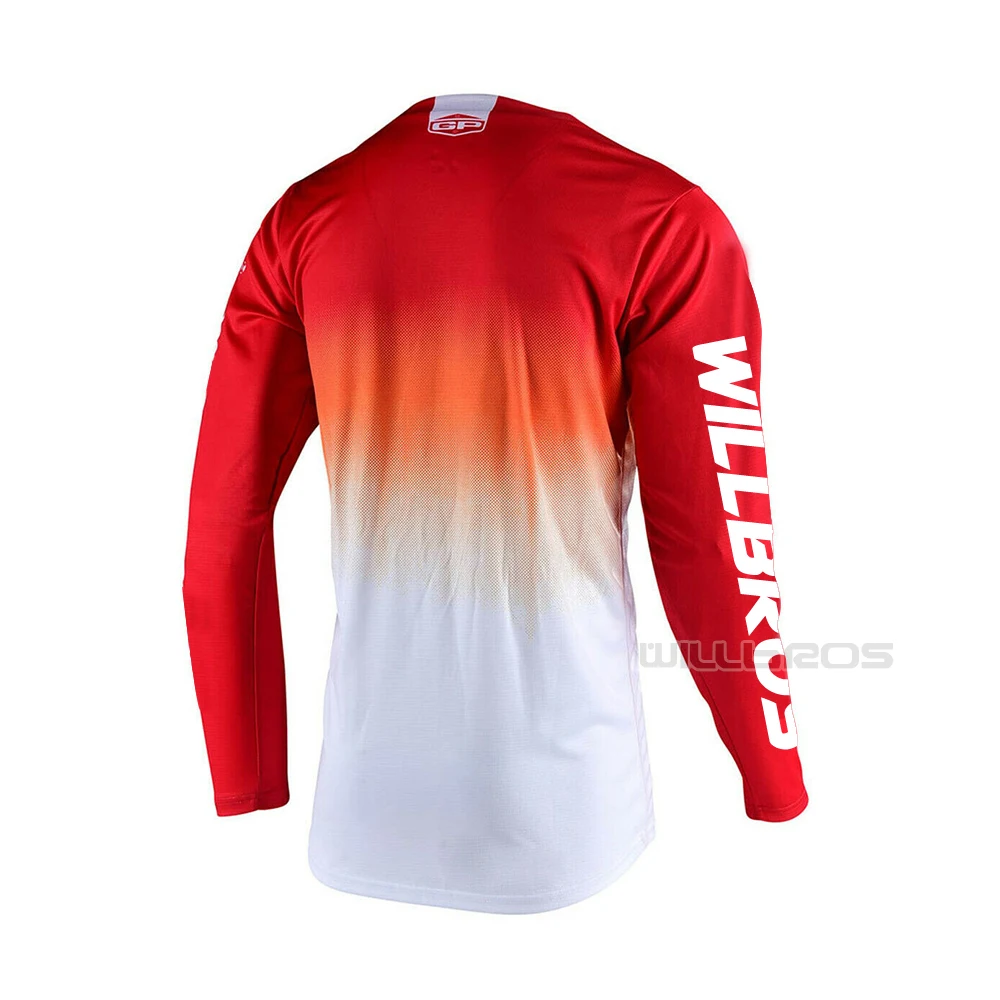 Летняя мужская футболка Willbros с длинным рукавом для езды на горном велосипеде |
