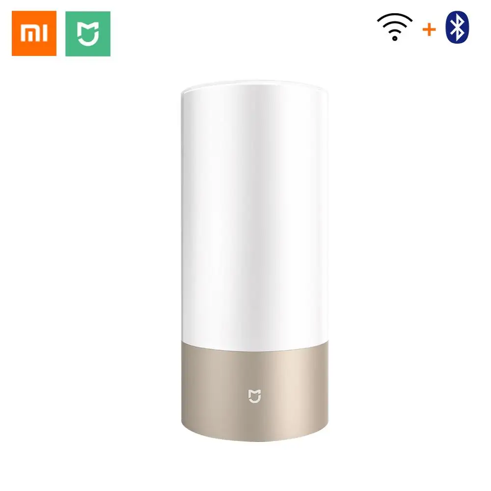 Xiaomi Mijia светодиодный прикроватный светильник 16 миллионов цветов, умный сценический Настольный светильник, Wi-Fi, Bluetooth, подключение, приложение, дистанционное управление