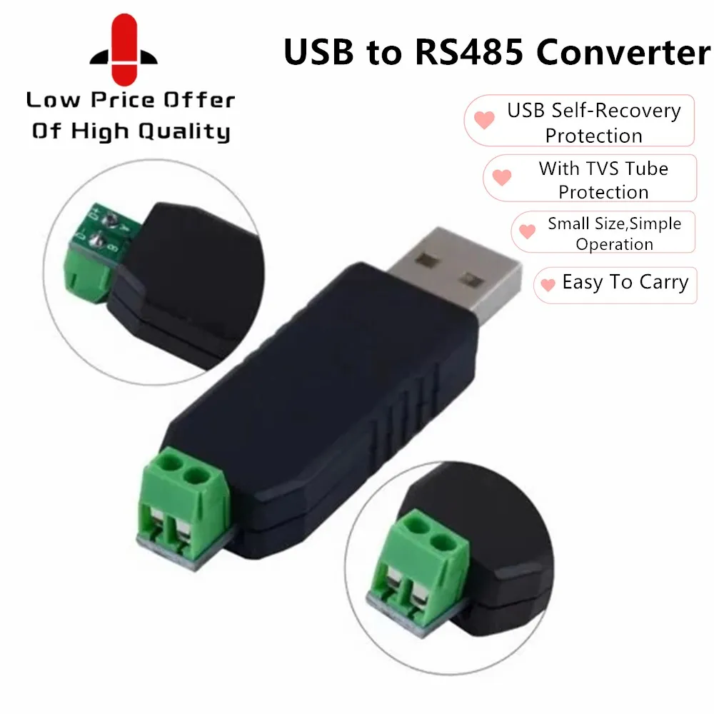 Переходник USB в RS485 485 совместимый с 2 0 1 поддержкой Win7 XP Vista Linux максимальное