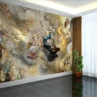 Картина маслом в европейском стиле с ангелом, 3D фон для гостиной, спальни, Настенная роспись, Потолочный декор, самоклеящиеся обои, домашний декор