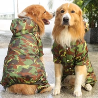 3xl 5xl camouflage pets dog raincoats reflective outdoor breathable middle large rain coat waterproof jacket fashion puppy cloth