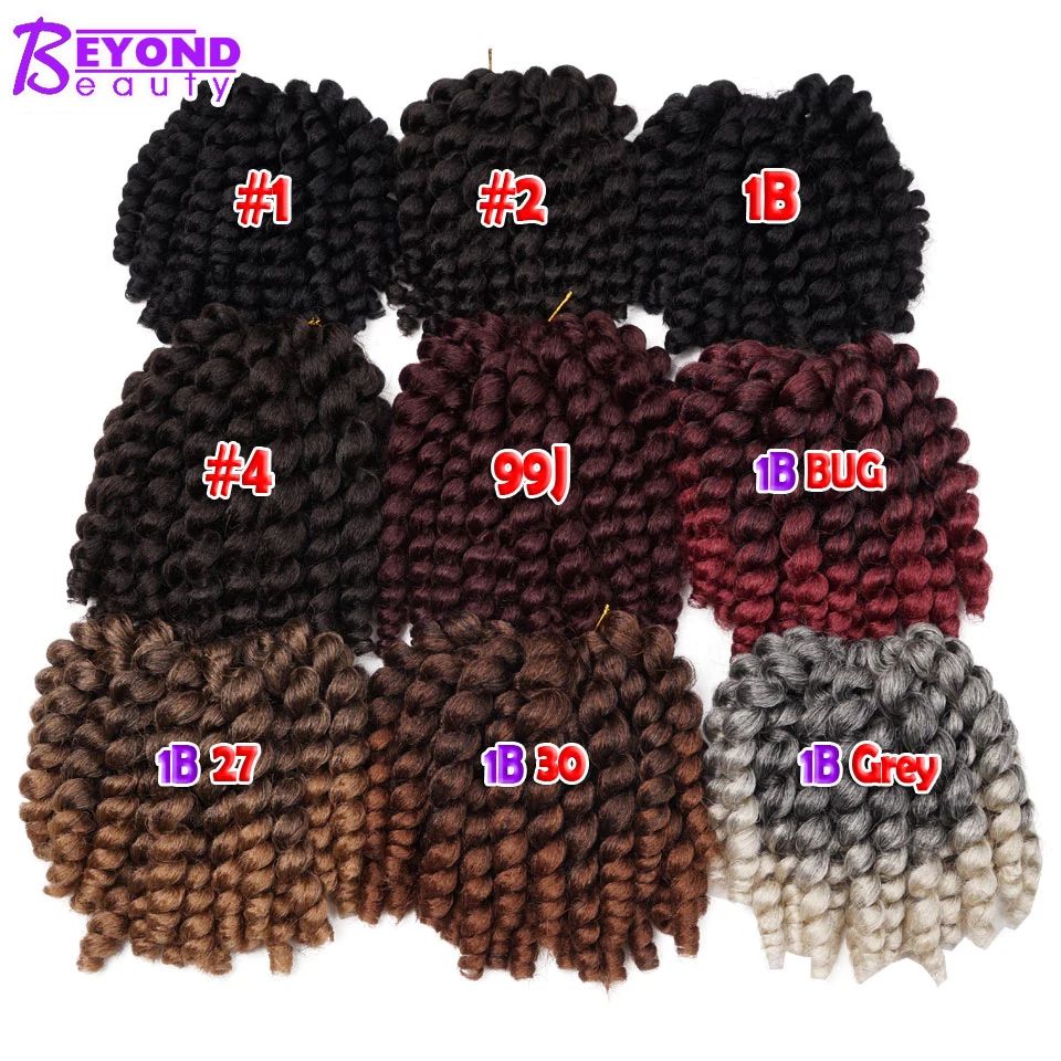 Jumpy Wand Jamaican Bounce Curl вязаные волосы Омбре синтетические плетеные крючком