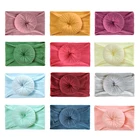 Милая однотонная повязка на голову для новорожденного, для малыша, для мальчика и девочки, хлопковые эластичные ленты для волос Детские головные уборы аксессуары для волос, новинка 2020