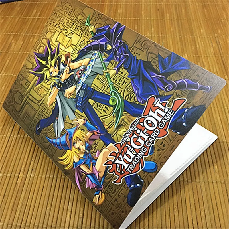 Yu Gi Oh карточная Коллекция Книга для хранения карт отделка аниме карты детские игрушки игра мастер детская карточная книга - Цвет: Светло-серый