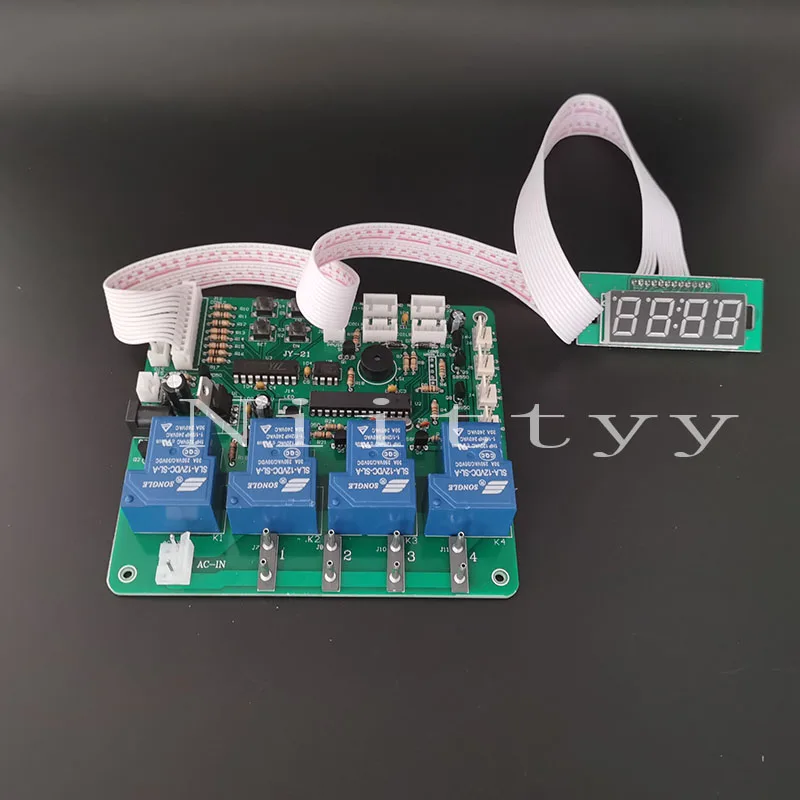 Плата управления Таймером С 4 цифрами управляемая монетами 1-4 устройства таймер