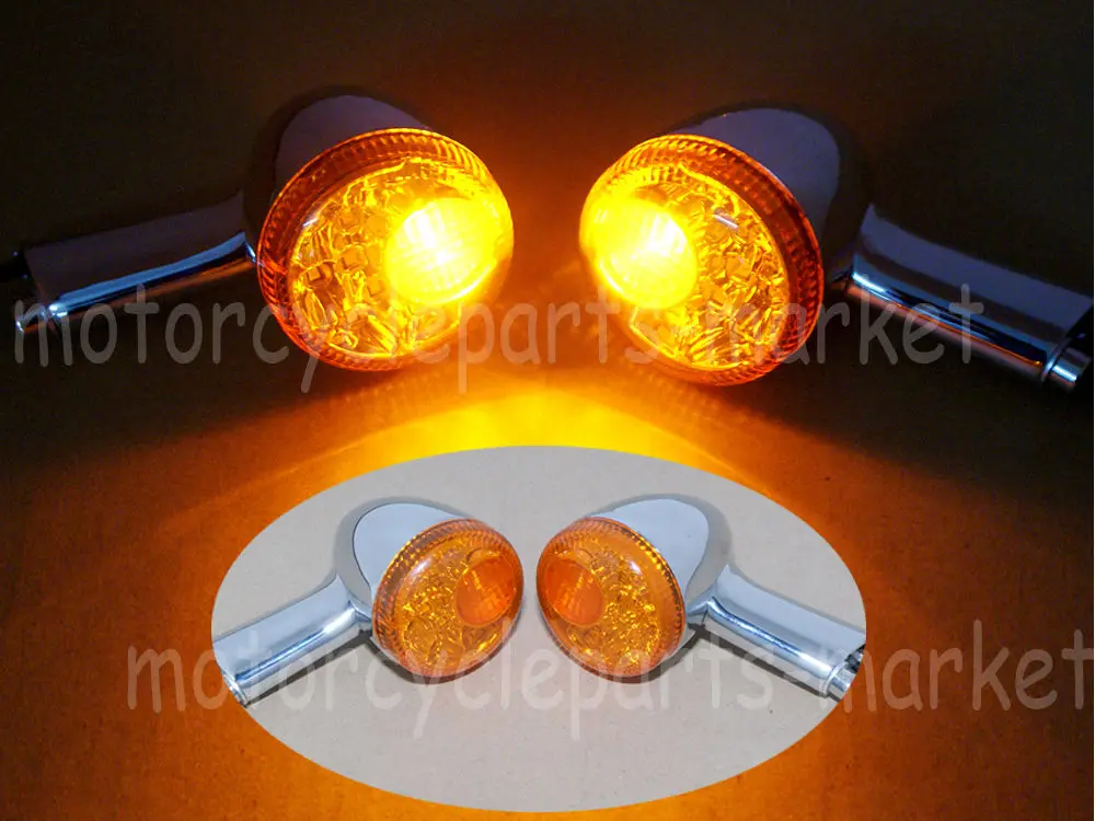 Желтый задний светодиодный указатель поворота для мотоцикла Световой индикатор