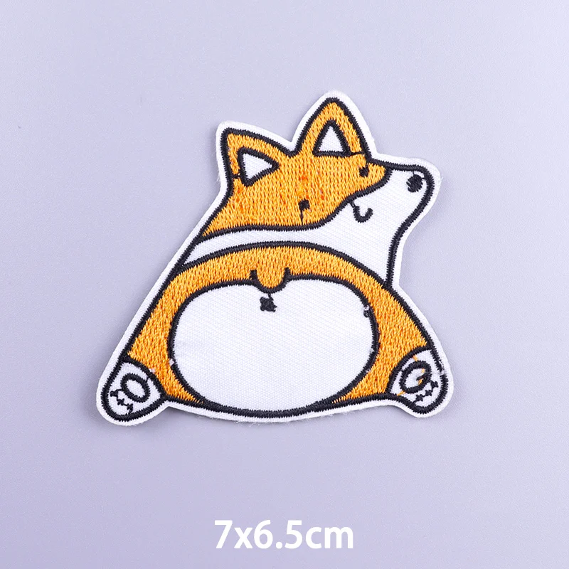Забавные мультяшные/Животные патчи вышитые для одежды термоклейкие на одежду |