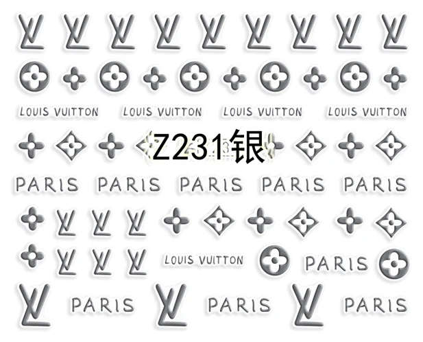 2 шт 4 цвета 3D ногтей слайдер наклейки для Наклейка Блестящий металлический полый