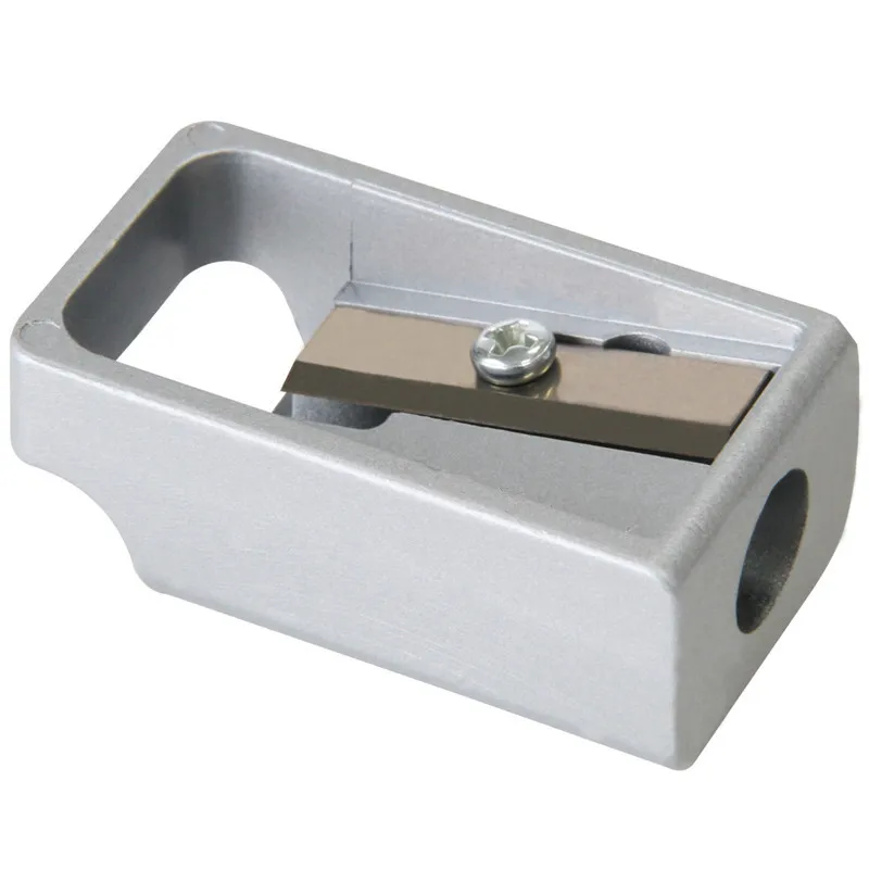 

2pcs Metal Pencil Sharpener for School Office Supplies Student Learning Stationery Creative Simple Durable Eyebrow Sharpener