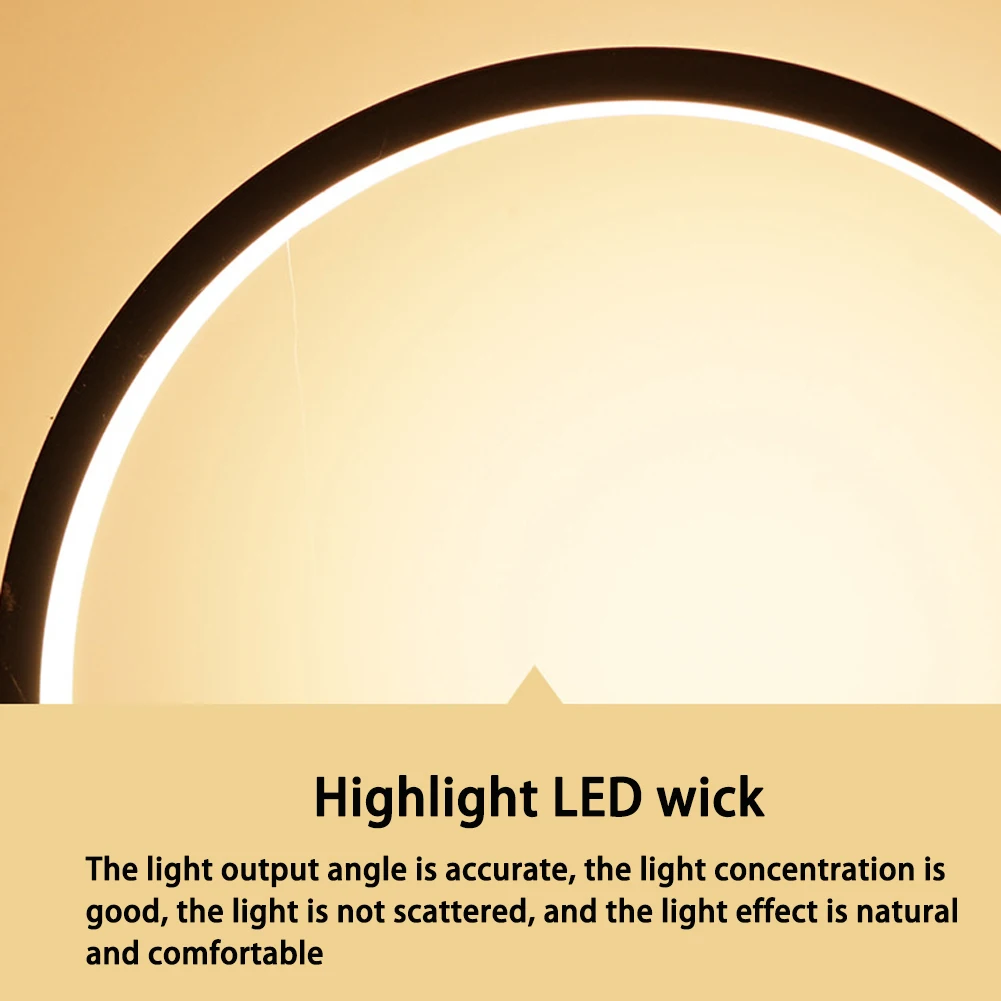 Светодиодный настольная лампа для Спальня круглая акриловая Настольная