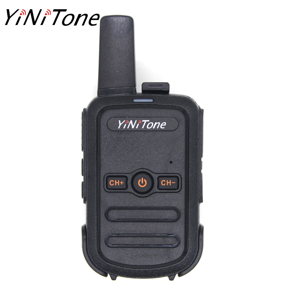 YiNiTone T17 Mini Walkie Talkie Handheld Two-way Radio 0.5W/2W UHF 400-470MHz VOX USB Charge Scrambler Ham Radio Hf Transceiver