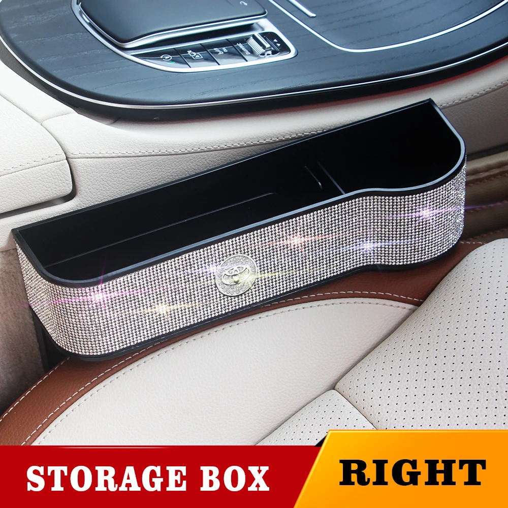 

Car Storage Box Universal Seat Organizer Card Phone Holder Gap Slit Pocket Catcher For Toyota Corolla Camry Rav4 Yaris Auris