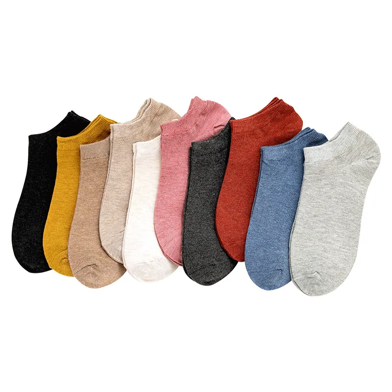 Носки невидимки женские 10 парт/Лот дышащие сетчатые силиконовые Нескользящие на