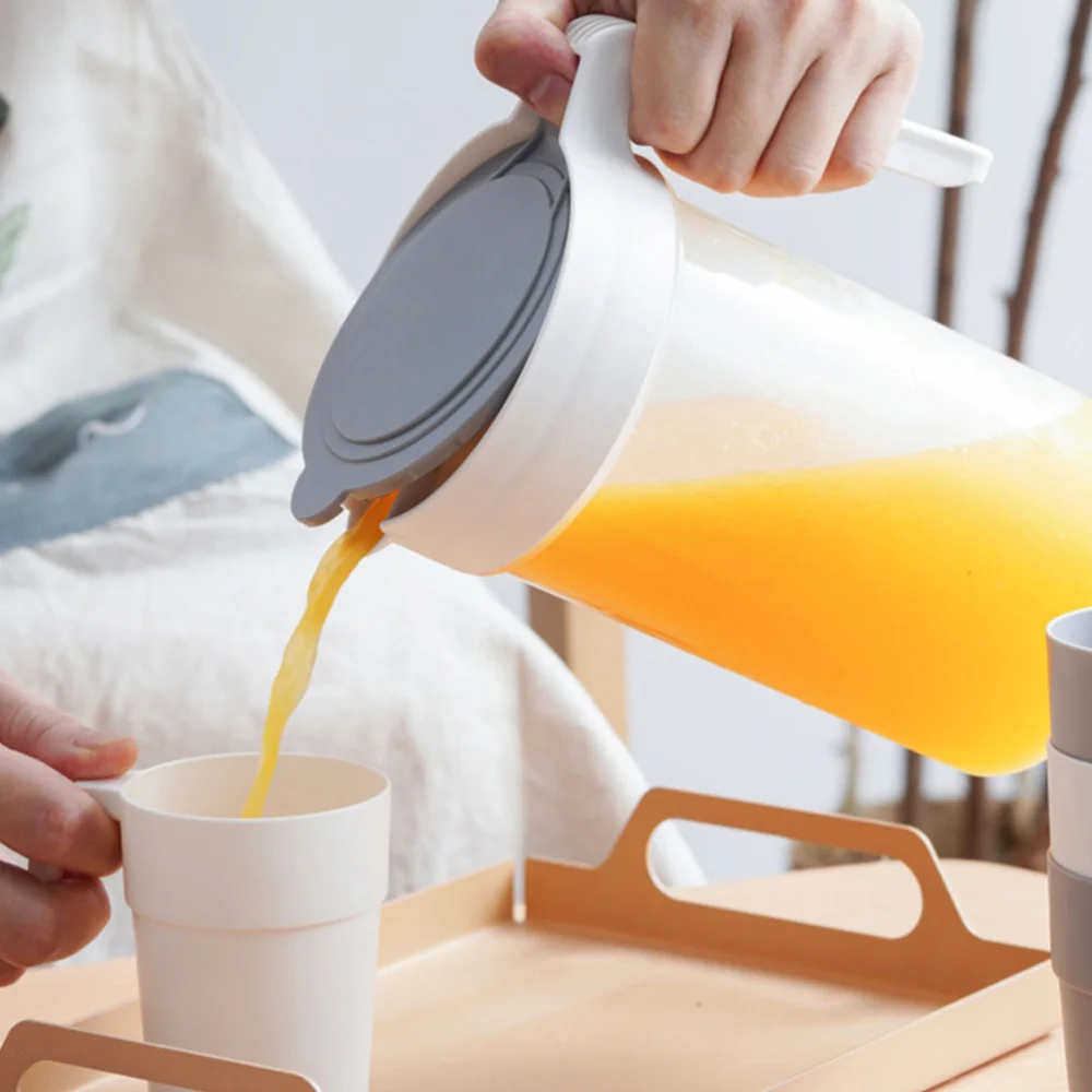 

Beverage Jug Jug with Cups Transparent Cold Water Kettle