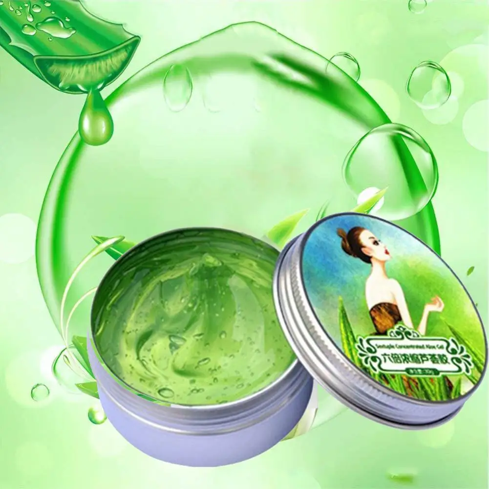 

99% Pure Organic Aloe Vera Gel Cream Vegan Soothing Soothing Moisturizer Oil Skin Acne Face Moisturing Gel Care Control Rem V9F0