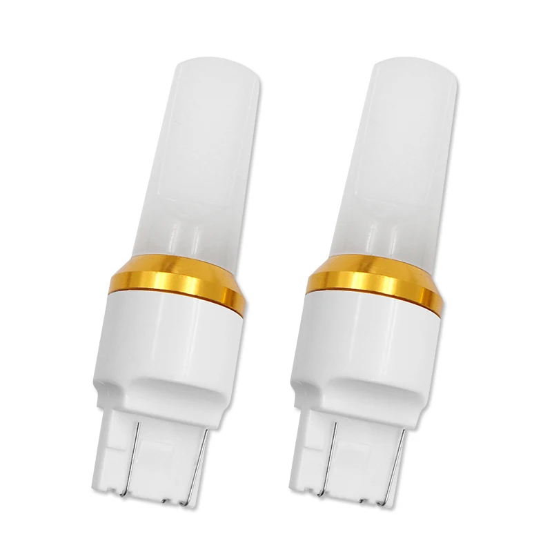 2 шт. в форме автомобиля сигнальный светильник светодиодный 7443 T20 COB W21 / 5 Вт