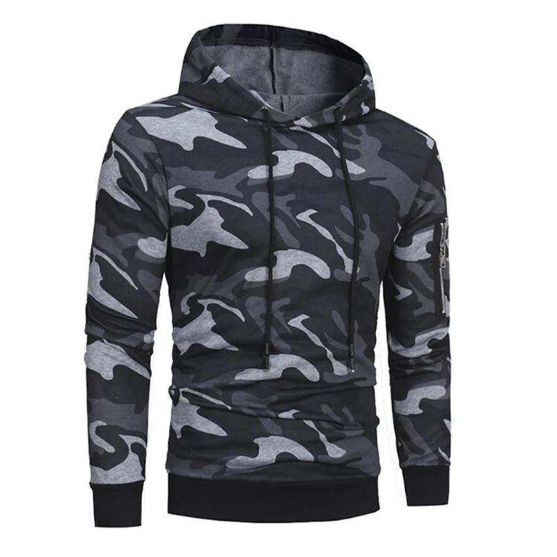 

Camouflage Hoodies Men Plus Size Sportswear Tracksuit Gym Fitness Training Exercise Sweater 2022 New Spring Outdoor Sport Hoody