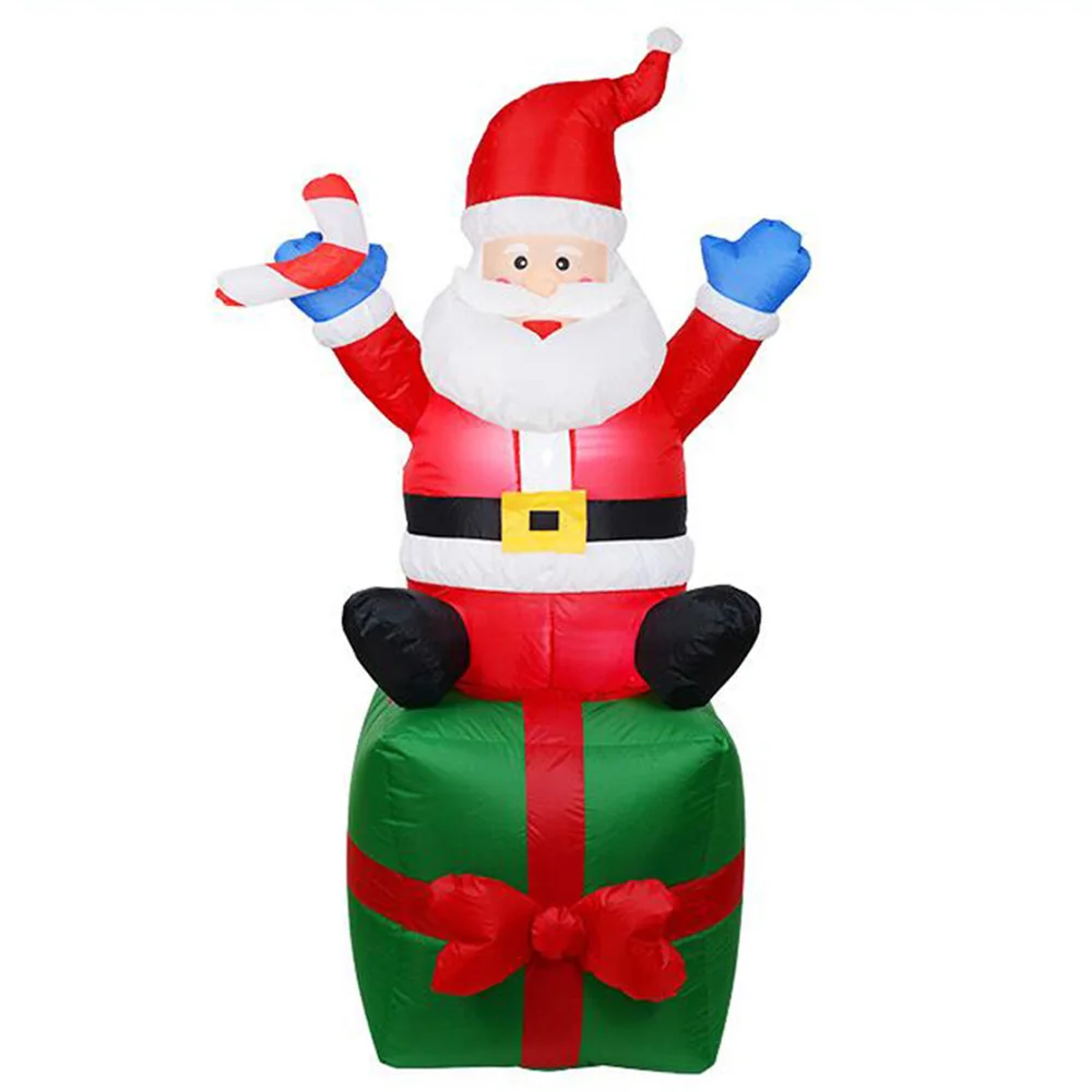 240 см надувной Санта-Клаус рождественские наружные украшения для дома подарки