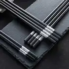 Столовая посуда, Бытовая кухонная утварь, палочки для суши, палочки для еды из сплава в китайском стиле, палочки для еды, столовые приборы, нескользящая посуда, 1 пара