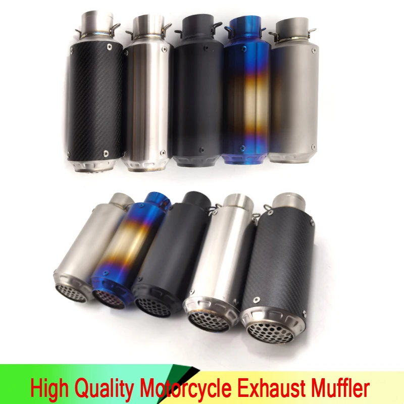 

Motorcycle modified SCC round mouth net gun straight row R3R6FZ1NZ250Z800Z900 blast street exhaust pipe