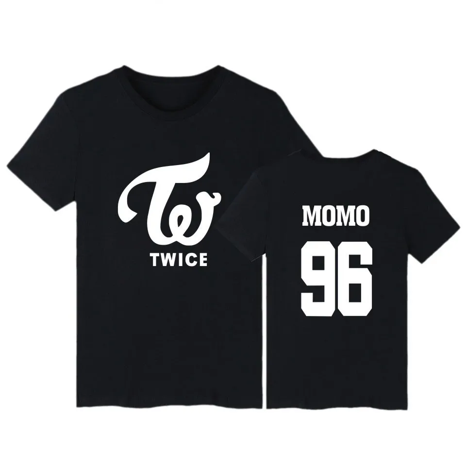 TWICE kpop T Shirt Harajuku MINA SANA MONO DAHYUN Printed Tshirt T-shirt Crewneck Short Sleeve T Shirts Tops k pop Clothes