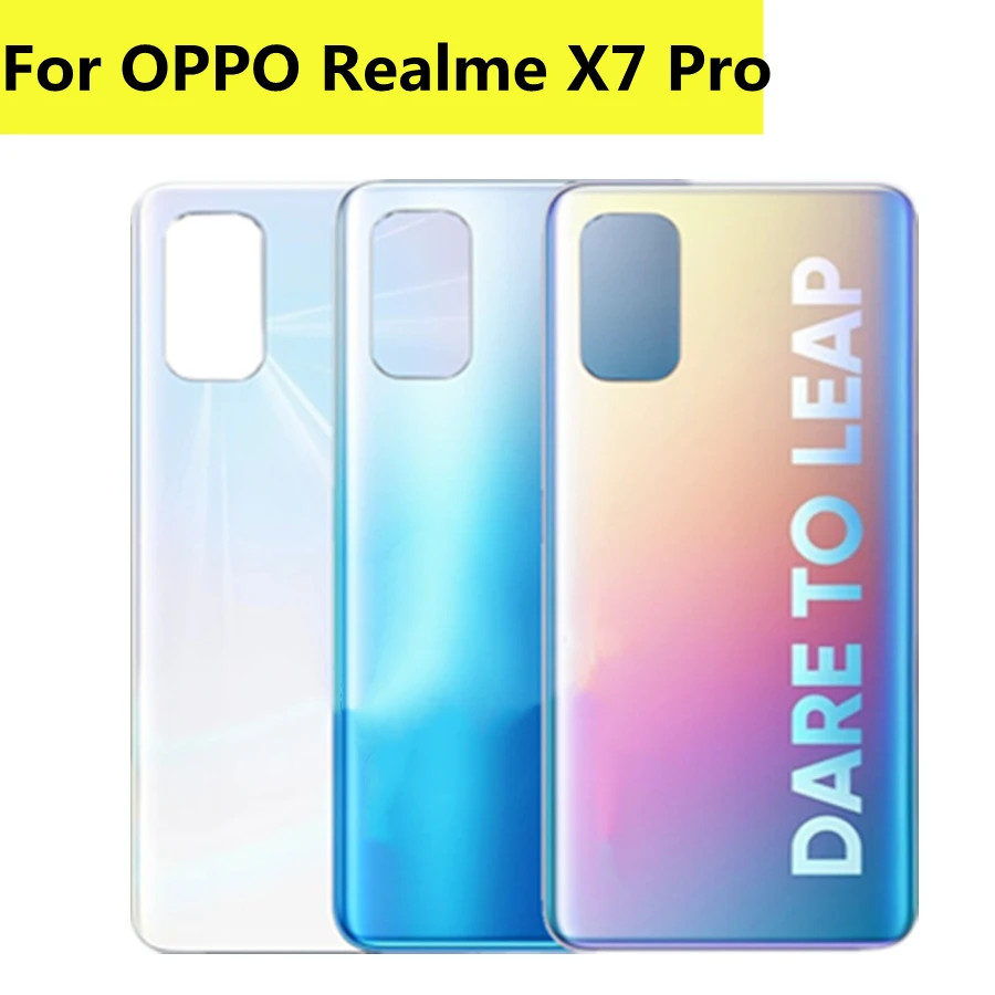 

6.55" X7Pro Housing For Oppo Realme X7 Pro 5G Battery Cover Repair Replace Back Door Rear Case for Realme X7 Pro Battery Cover