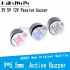 10 шт. в партии 3V 5V 12V активный зуммер Магнитный длинный непрерывный сигнал бипера сигнализации звонка 9*5 мм мини Активный пьезоэлектрические зуммеры Fit
