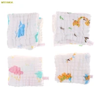 1pcs 6 layers baby cotton gauze baby face saliva towels wash cloth handkerchiefs