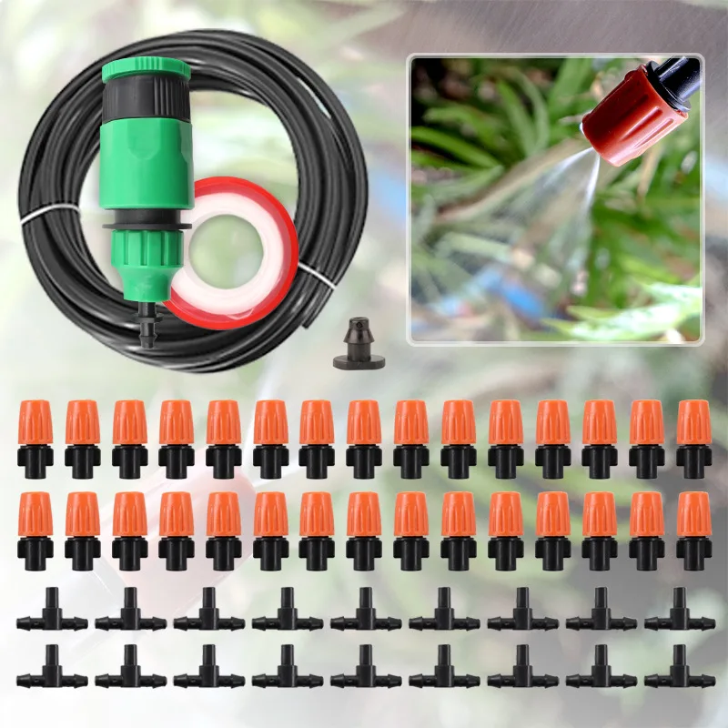 

Automatic Garden Irrigation Kit Micro Drip Irrigation Mist Spray Indoor Dust Removal and Cooling System Lazy Watering Artifact