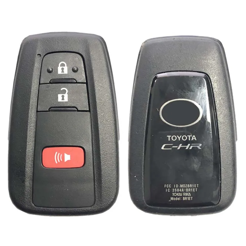 

CN007181 3 Buttons Smart Proximity Remote Car Key Fob 314.3MHz 8A Chip for Toyota C-HR 2018 2019, FCC MOZBR1ET, Model BR1ET