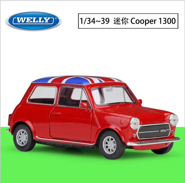 

Welly1: 36 Cooper 1300 simulation alloy car model return force car toy children's new year Christmas birthday gift
