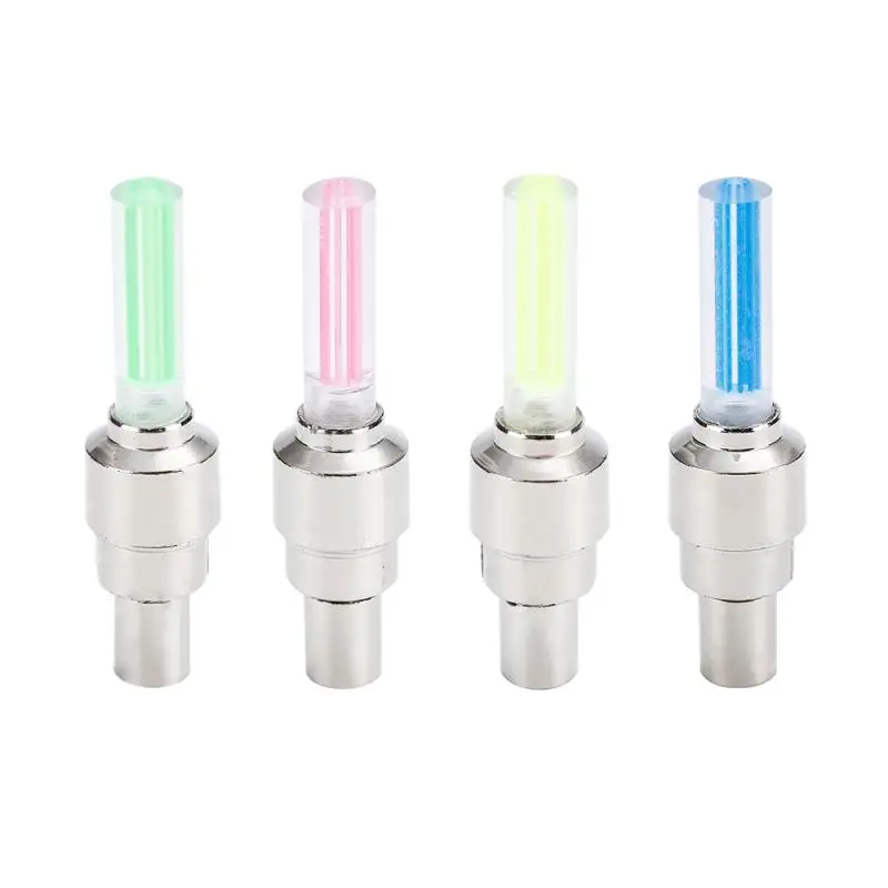 4 Colors Bike Light Mountain Road Cycling Spoke LED Lamp Tyre Tire Valve Caps Wheel Spokes LED Bicycle Lights TSLM2