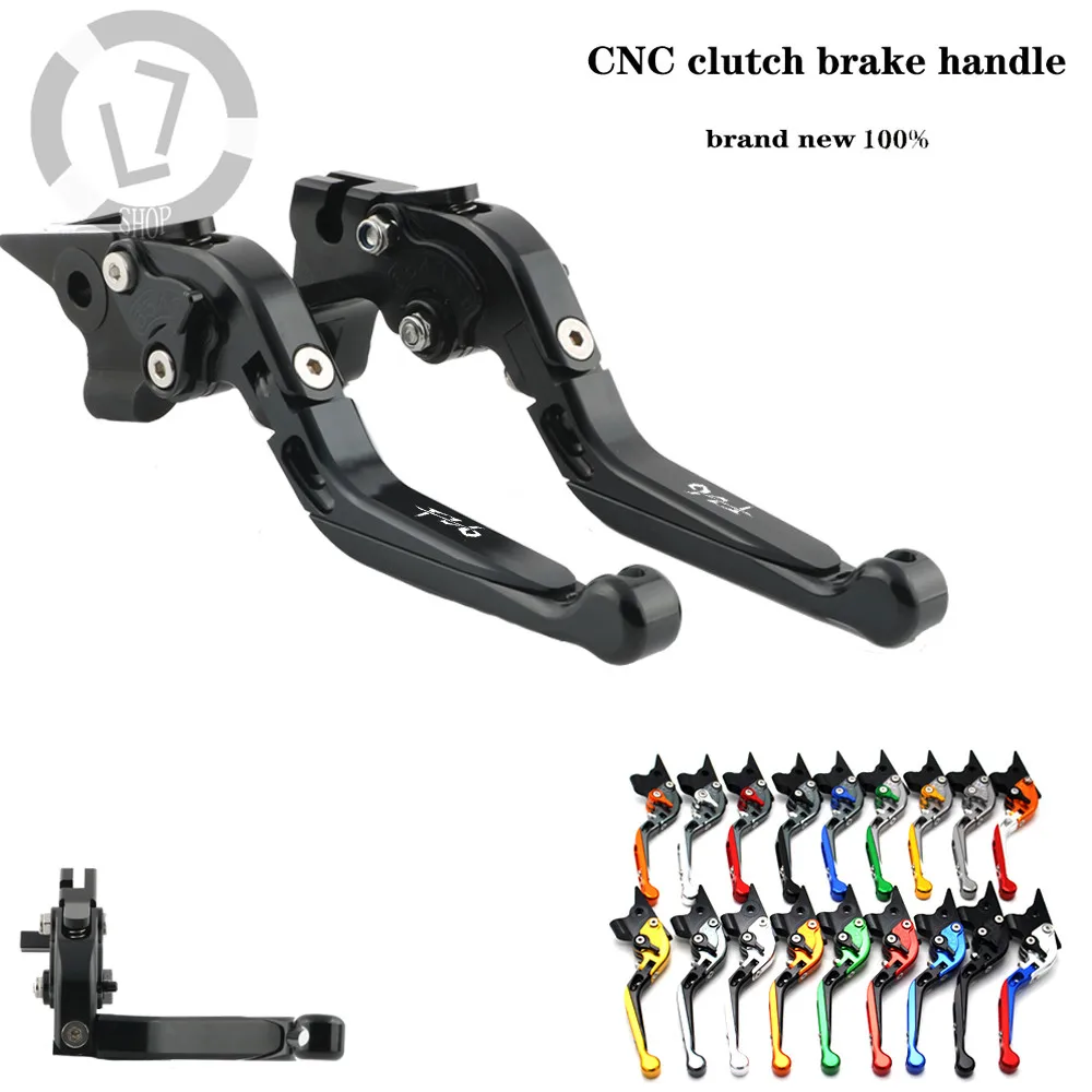 

For YAMAHA FZ6 FAZER 2004-2010 FZ6 FZ 6 R 2009-2015 Motorcycle Accessories Folding Extendable Brake Clutch Levers LOGO FZ6