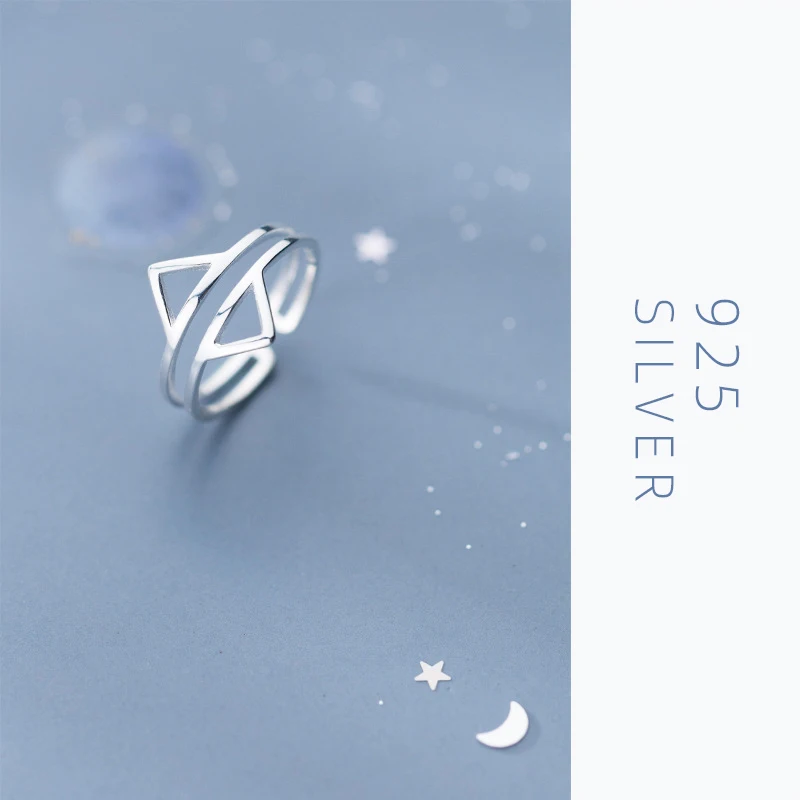 Colusiwei реальные 925 ювелирные изделия из серебра пробы простые геометрические