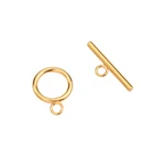 Застежки из нержавеющей стали, для браслетов, ожерелий, 5 комплектов