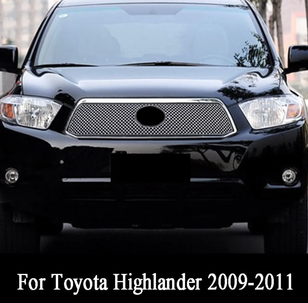 Решетка решетки автомобиля из нержавеющей стали для Toyota Highlander 2009 2010 2011