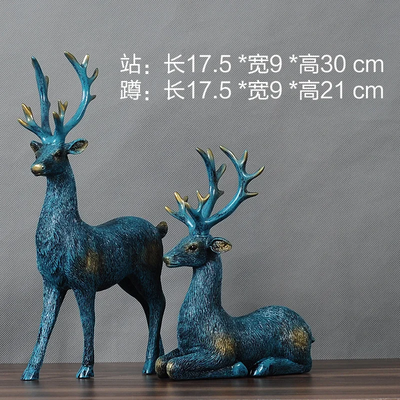 Wine cabinet villa decoration recruitment deer living room TV porch creative home Joe new house gift | Дом и сад