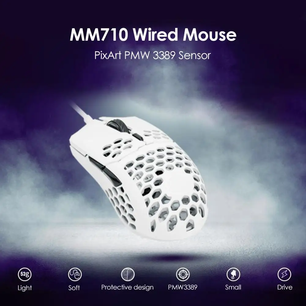 Мышь компьютерная игровая Cooler Master MM710 USB 53G 16000 DPI|Мыши| |