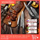 Набор кухонных ножей Sunnecko VG10, японская бритва из дамасской стали, острый шеф-повар, нож сантоку для нарезки овощей и фруктов, подарочная коробка