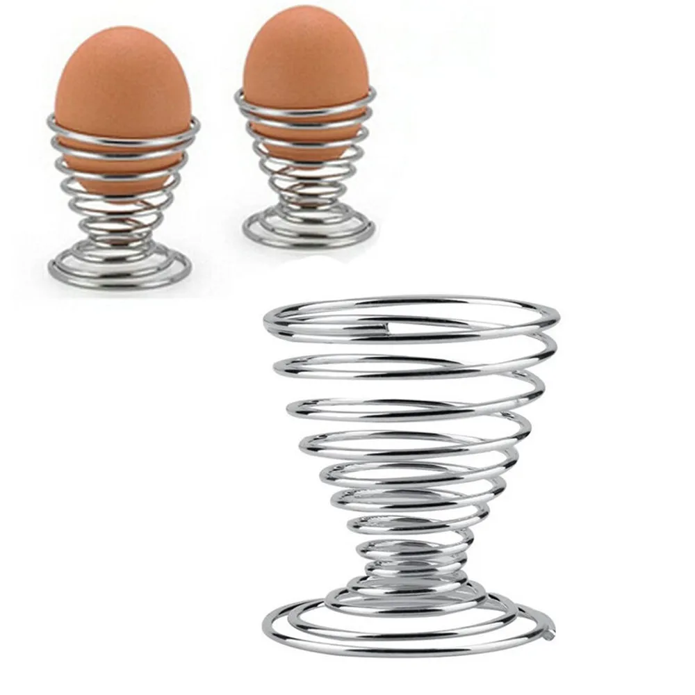 2 шт. инструмент из нержавеющей стали для яиц подставка спиральная стойка