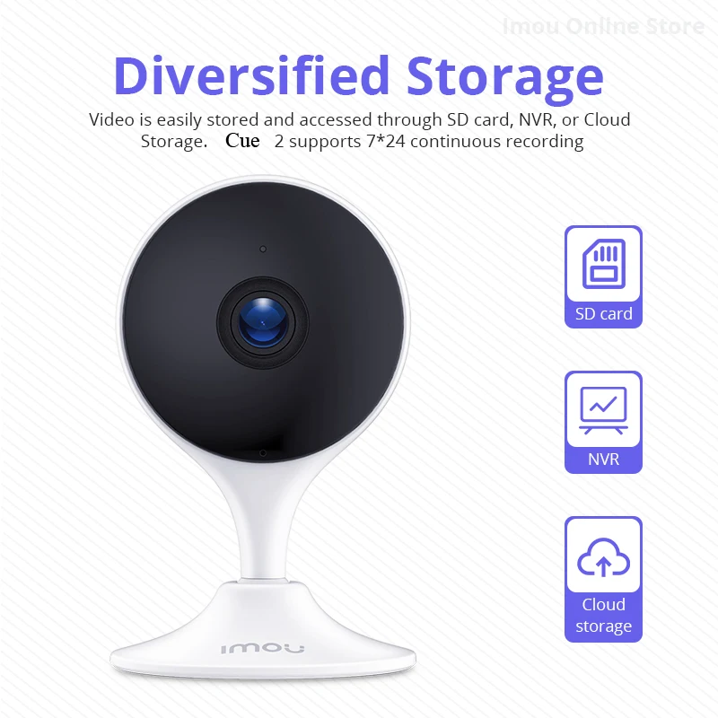 Dahua imou Cue 2 1080P IP камера видеонаблюдения детекция людей встроенная сирена