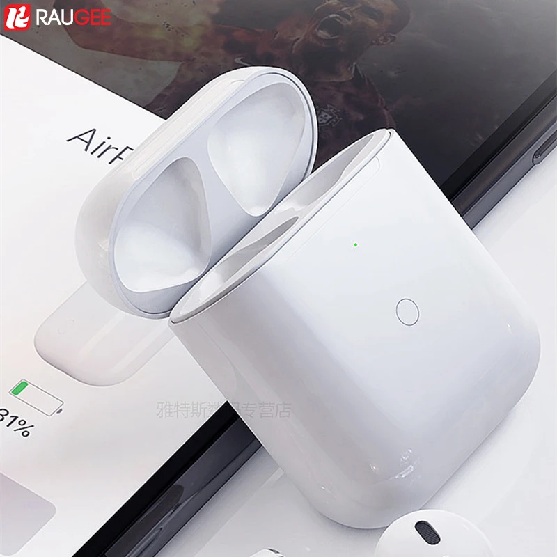 Чехол для зарядки Airpods запасной чехол беспроводного зарядного устройства 450 мАч