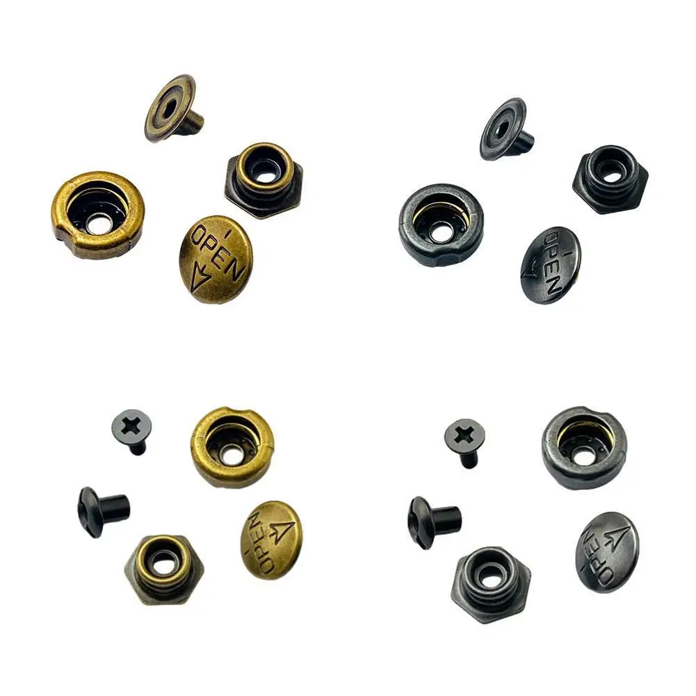 

1 Set Alloy Snap Button Screws Sewing Button Snap Fasteners Tool Hand For Scabbard Holster Kit Tool DIY Sheath Setting Eyel K7D9