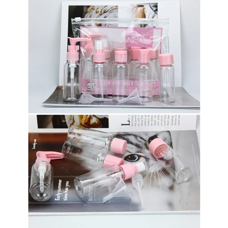 2019 прозрачная Косметическая бутылочка набор для путешествий баночка бутылка