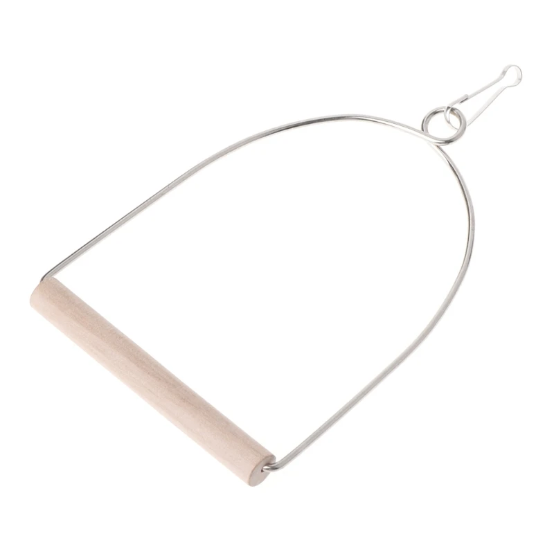 T84F Натуральный Деревянный насест для птиц попугаев Подвесные качели клетки