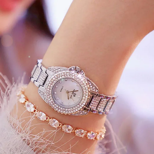 

Fashion Exquisit Women Quartz Watch Marcas Famosas De Lujo Relogios Femininos Diamond Rhinestone Wristwatch Ladies Girl Reloj