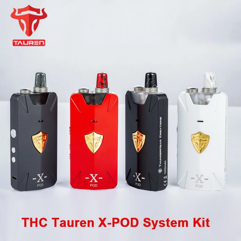 Набор для электронной сигареты THC Tauren X POD регулируемый вейп 25 Вт бокс мод